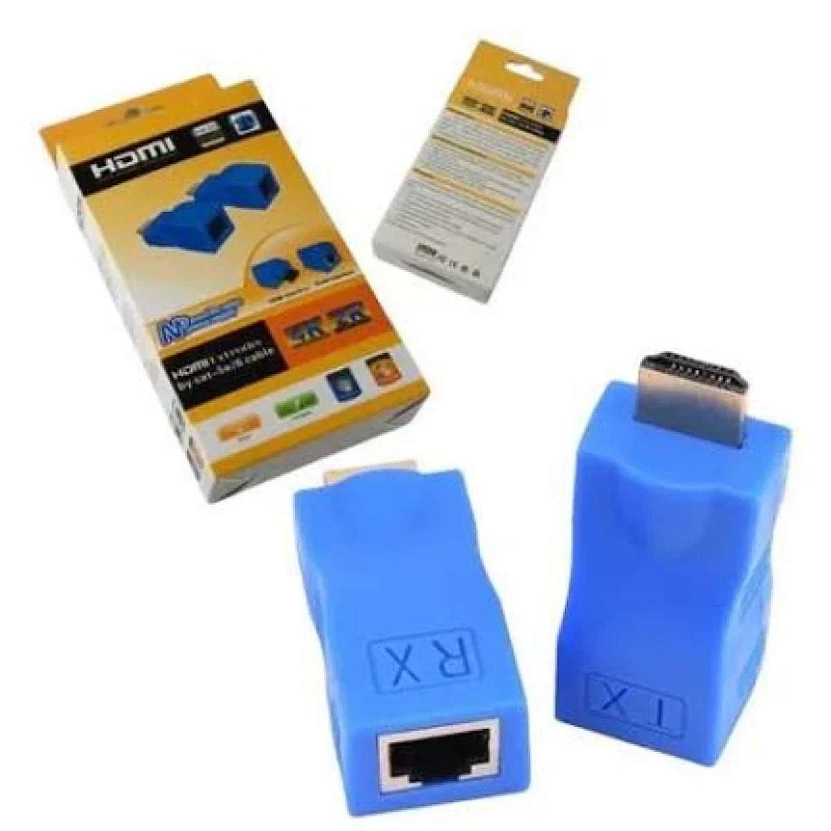 EXTENDER HDMI A JACK RJ45 S/M FY-1030B CAT5 Y CAT6 30MT AZU