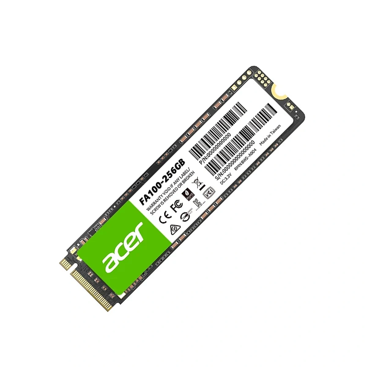 Unidad en Estado Solido (SSD) Acer FA100 256GB M.2 PCIe NVMe
