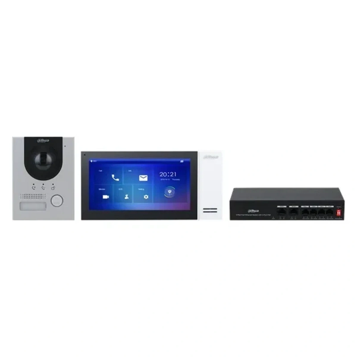 DHI-KTP01L(S) KIT VIDEOPORTERO IP 2MP + MONITOR 7" TÁCTIL (POE, IP65/IK07, WDR 120DB)