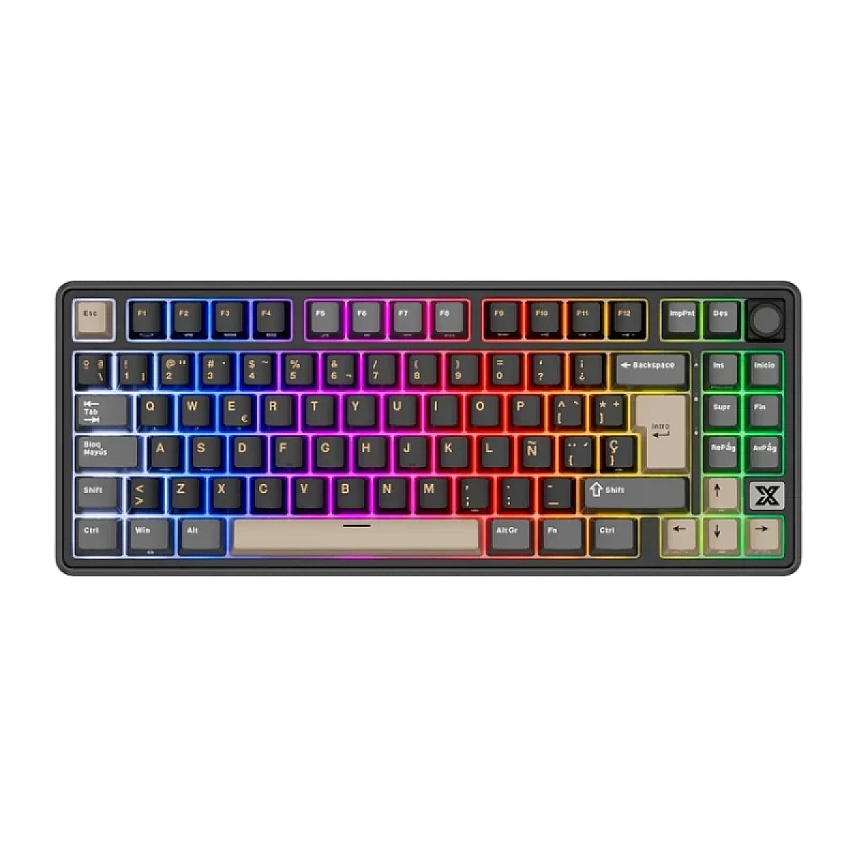 Teclado Royal Kludge RK X87 Cableado PHANTOM - CREAMY SWITCH